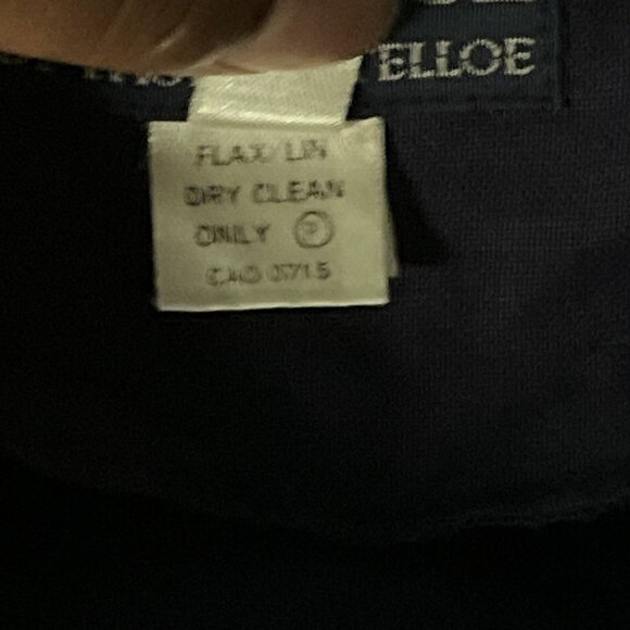 Dressage by Paul Costelloe Dress‎ Women 8 Blue Irish Linen Pockets Timeless VTG - Picture 13 of 14